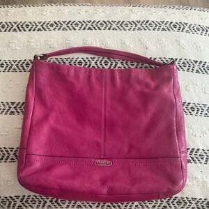Coach Park Leather Hobo Shoulder Bag in Fuchsia Pink Magenta F23293